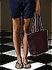 Quilted Fashion Tote Bag: Matte Satin