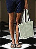 Quilted Fashion Tote Bag: Matte Satin