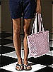 Quilted Fashion Tote Bag: Matte Satin