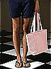 Quilted Fashion Tote Bag: Matte Satin