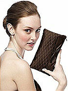 Quilted Clutch in Matte Satin