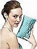 Quilted Clutch in Matte Satin