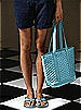 Bridesmaids' Taffeta Quilted Gift Tote