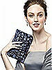 Ruffle Clutch Handbag in Iridescent Taffeta