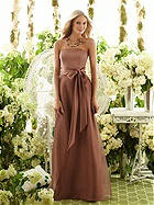 Full-length strapless Bella satin Wedding dress