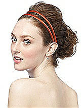 Double Headband in Matte Satin