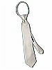 Boy's 14" Duchess Satin Zip Neck Tie