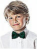 Boy's Clip Bow Tie in Duchess Satin