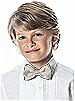 Boy's Clip Bow Tie in Duchess Satin