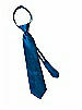 Boy's Zip Neck Tie in Silk Shantung