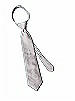 Boy's Zip Neck Tie in Silk Shantung