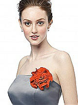 Fortuny Pleated Nu-Georgette Flower