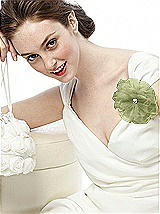 Tulle Flower with Rhinestone Detail