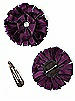 Peau de Soie Confetti Flower with Rhinestone Detail