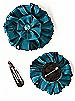Dupioni Confetti Flower with Rhinestone Detail