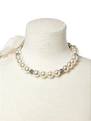 Faux Pearl Bridal Necklace