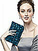 Peau De Soie Ruffle Clutch