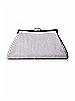 Dupioni Trapezoid Clutch with Jeweled Clasp