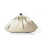 Gathered Matte Satin Clutch