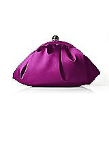 Gathered Matte Satin Clutch