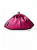 Gathered Matte Satin Clutch