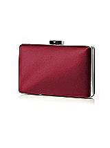 Matte Satin Pill Box Clutch