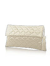 Quilted Envelope Clutch with Tassel Detail