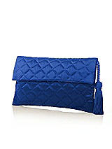 Quilted Envelope Clutch with Tassel Detail