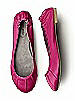Pleated Satin Ballet Flat
