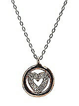 CZ Heart Charm Necklace