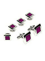 Men's Color Block Studs and Cufflinks