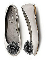 Crinkle Chiffon Flower Shoe Clip