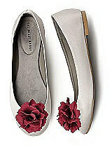 Crinkle Chiffon Flower Shoe Clip