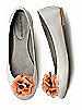 Crinkle Chiffon Flower Shoe Clip