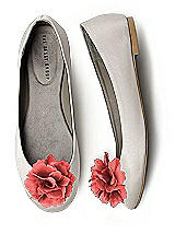 Crinkle Chiffon Flower Shoe Clip