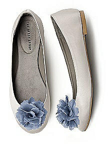 Crinkle Chiffon Flower Shoe Clip