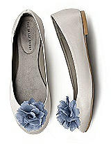Crinkle Chiffon Flower Shoe Clip