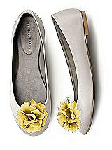 Crinkle Chiffon Flower Shoe Clip