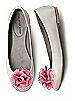 Crinkle Chiffon Flower Shoe Clip