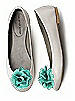 Crinkle Chiffon Flower Shoe Clip