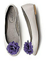Crinkle Chiffon Flower Shoe Clip