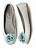 Crinkle Chiffon Flower Shoe Clip
