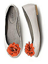 Crinkle Chiffon Flower Shoe Clip