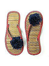 Flower Trimmed Bridesmaid and Bridal Flip Flop