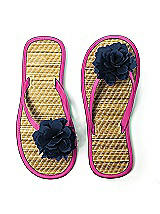 Flower Trimmed Bridesmaid and Bridal Flip Flop