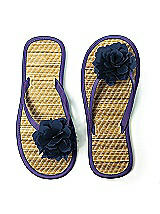 Flower Trimmed Bridesmaid and Bridal Flip Flop