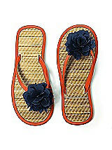 Flower Trimmed Bridesmaid and Bridal Flip Flop