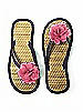 Flower Trimmed Bridesmaid and Bridal Flip Flop