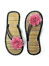 Flower Trimmed Bridesmaid and Bridal Flip Flop