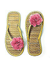 Flower Trimmed Bridesmaid and Bridal Flip Flop